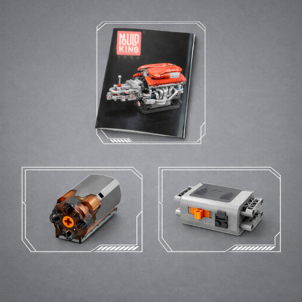 Motorized V12 Engine Model Kit - 863 Pcs