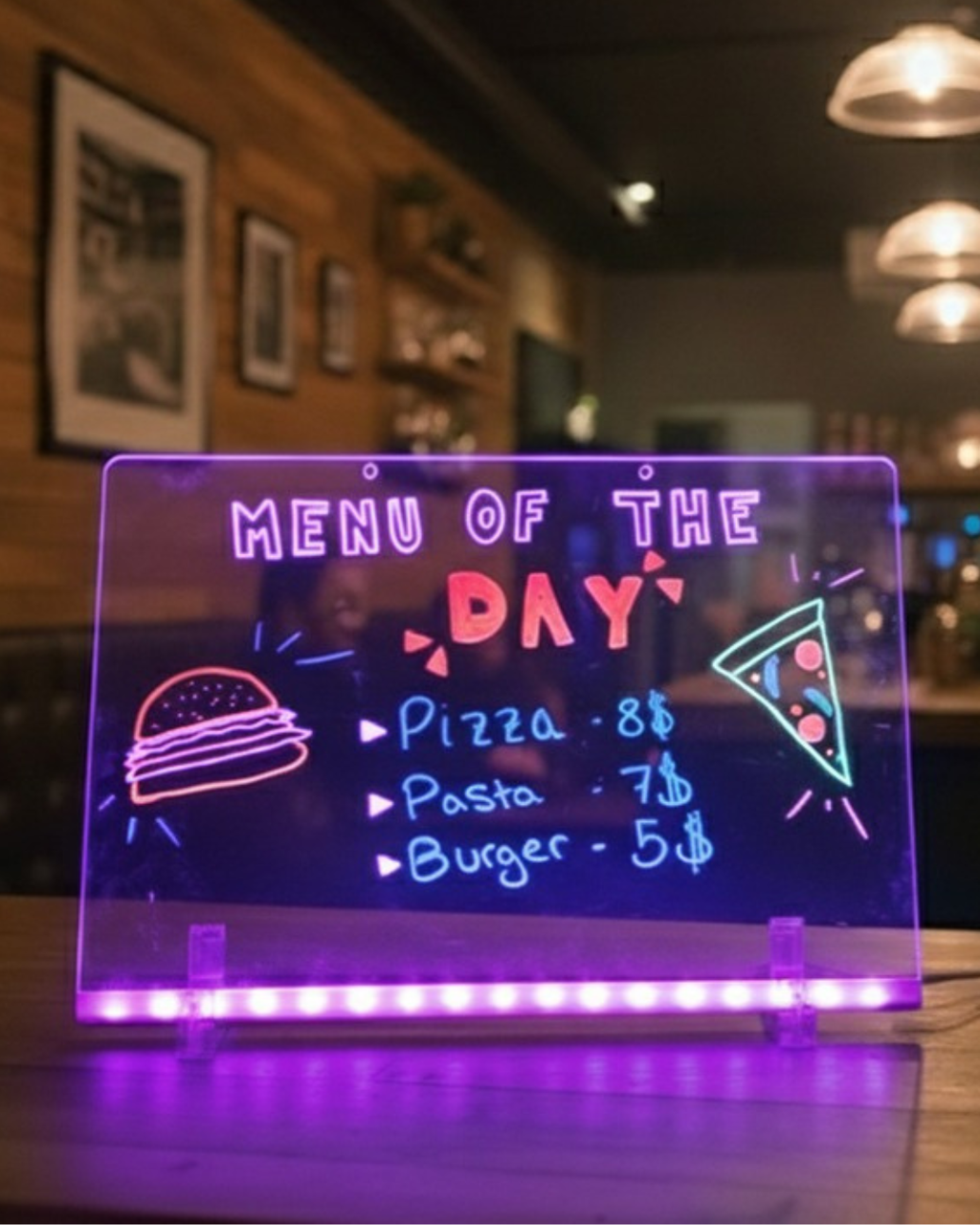DIY LED acrylic neon board (20cm x30cm)
