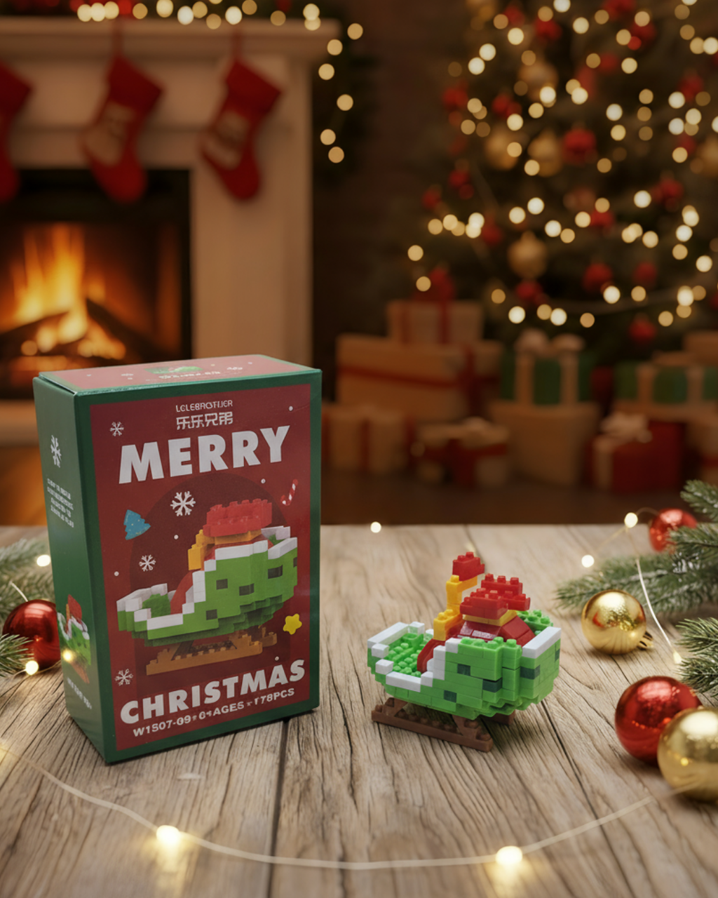 3D Christmas Building Block 12 Pcs Set -Sold Out Pre Order Now