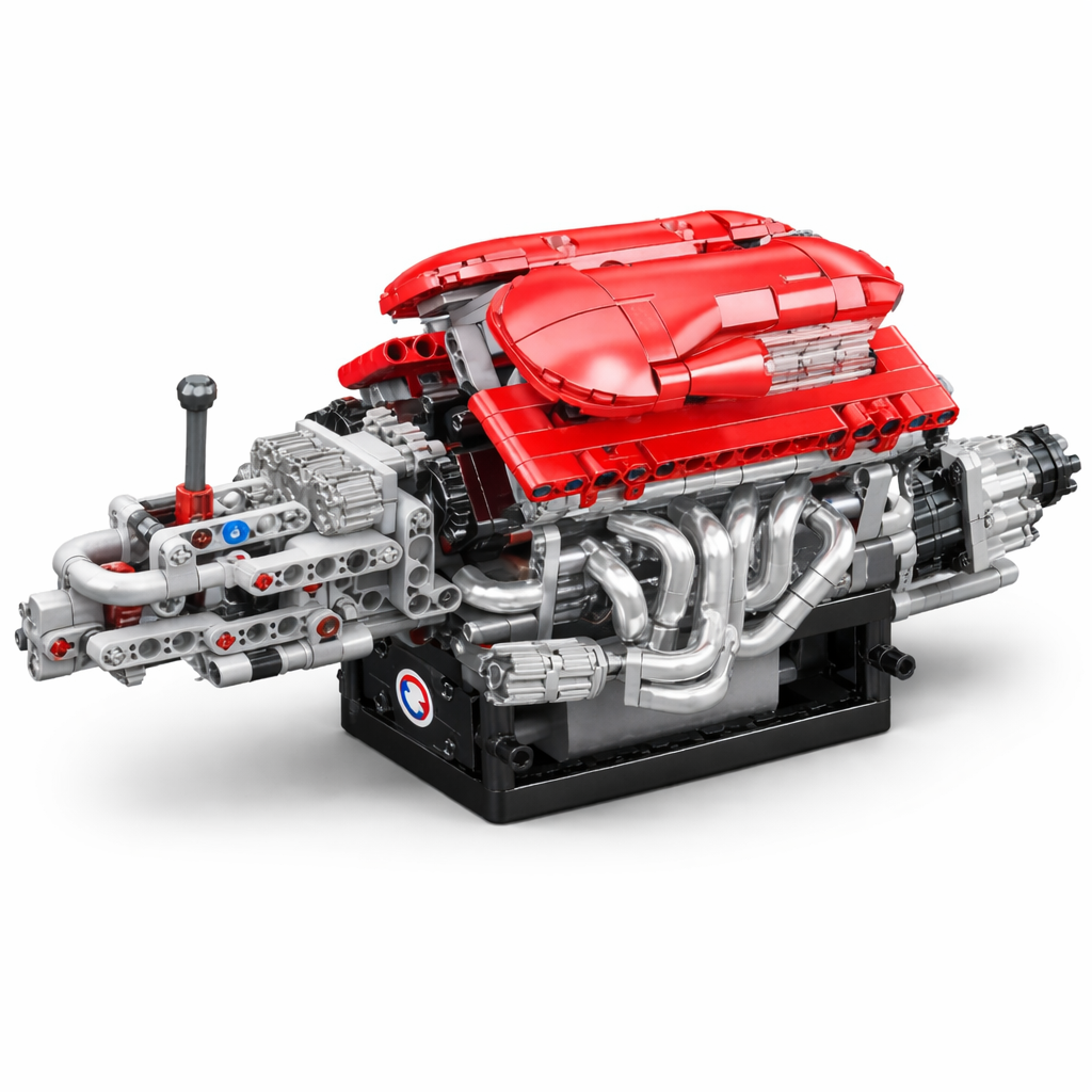 Motorized V12 Engine Model Kit - 863 Pcs