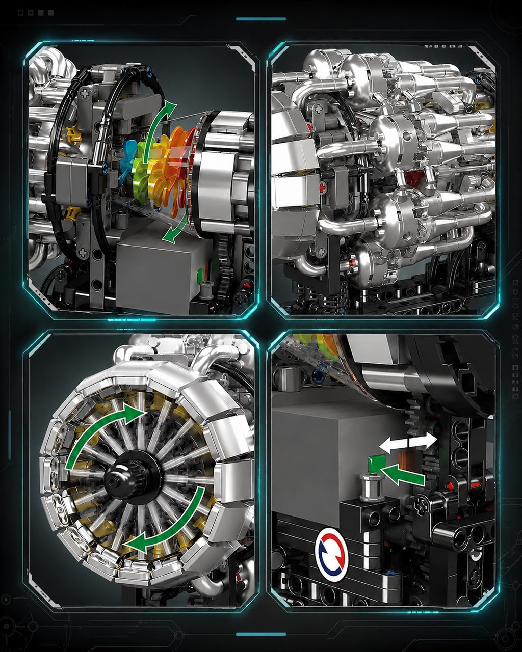 Turbojet Aircraft Engine Building Kit