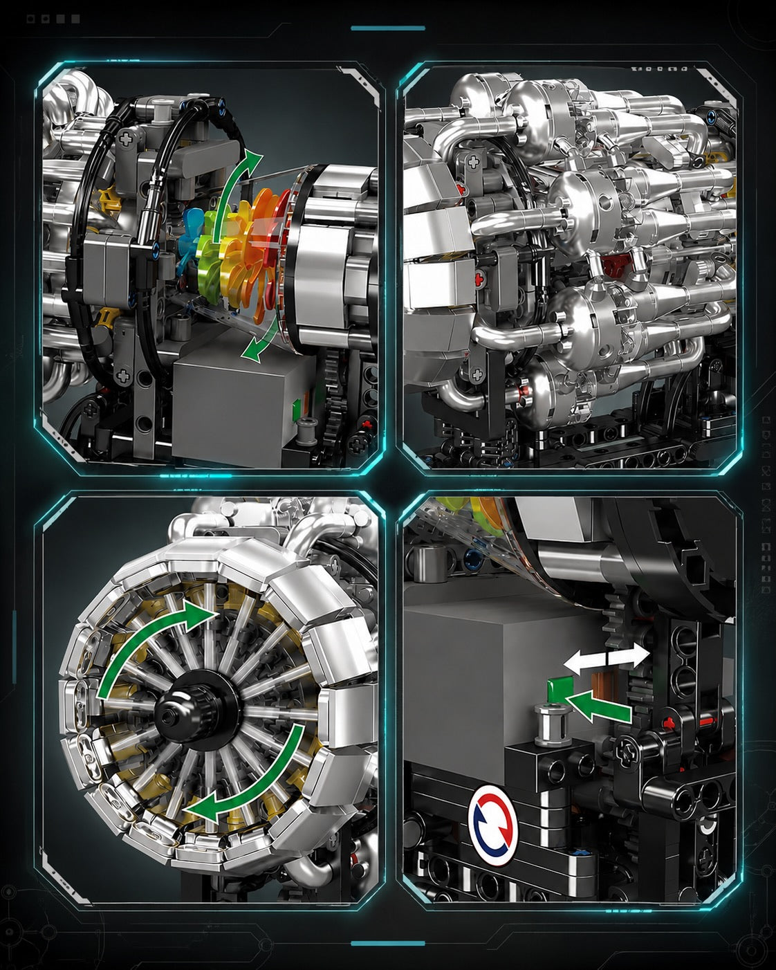 Turbojet Aircraft Engine Building Kit