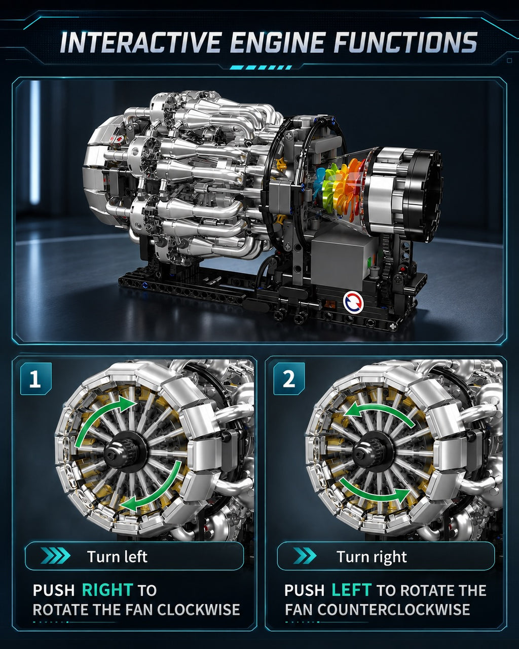 Turbojet Aircraft Engine Building Kit
