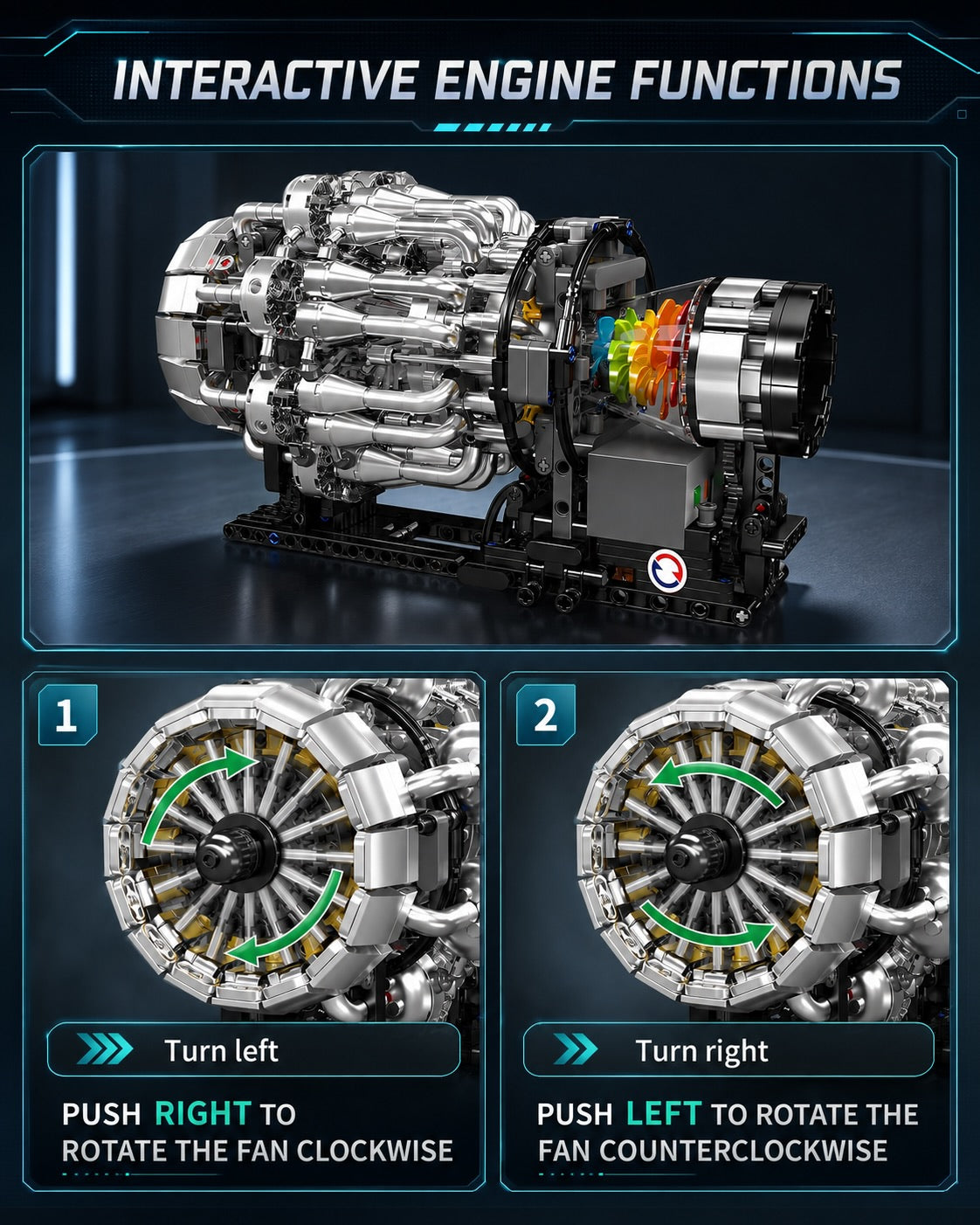 Turbojet Aircraft Engine Building Kit