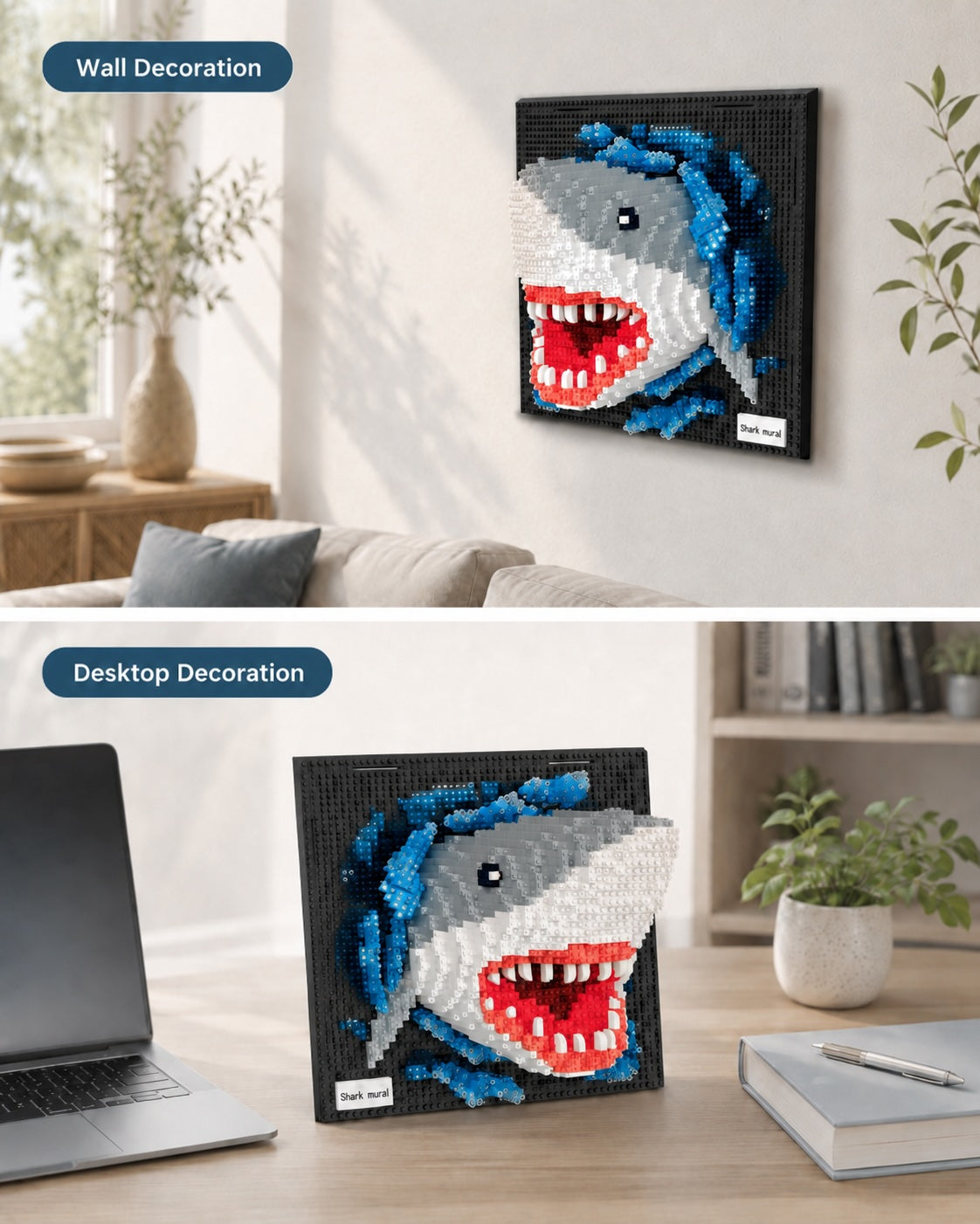 Shark 3D Wall Building Set