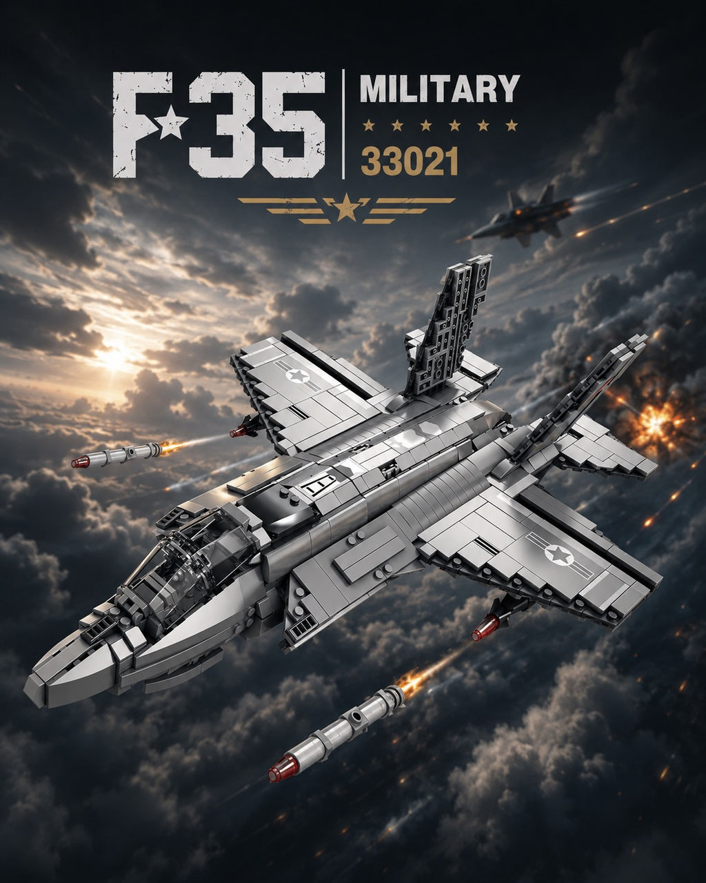 F-35 Fighter Jet Building Set