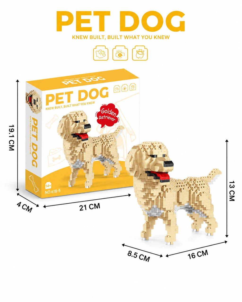 Golden Retriever Building Set