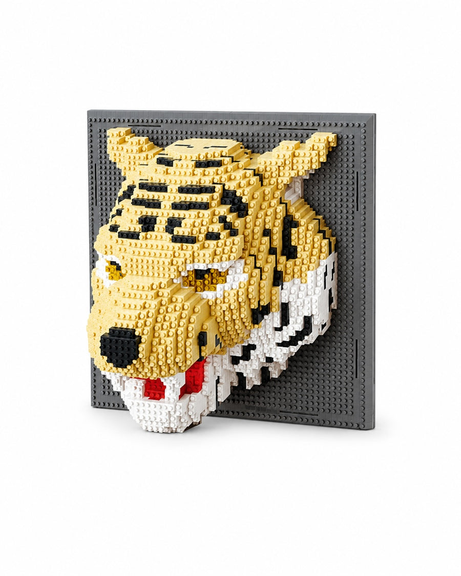 Tiger 3D Wall Building Set – 1,600 Pieces