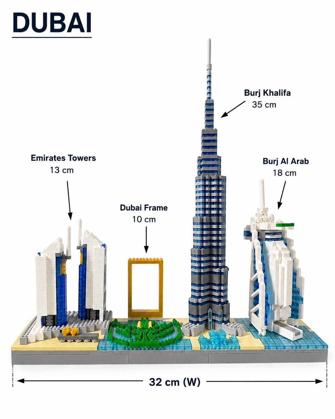 Dubai Skyline Building Set