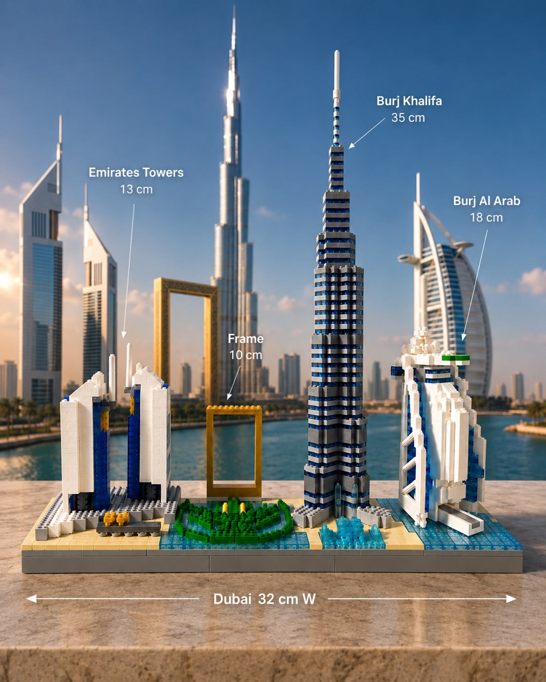 Dubai Skyline Building Set