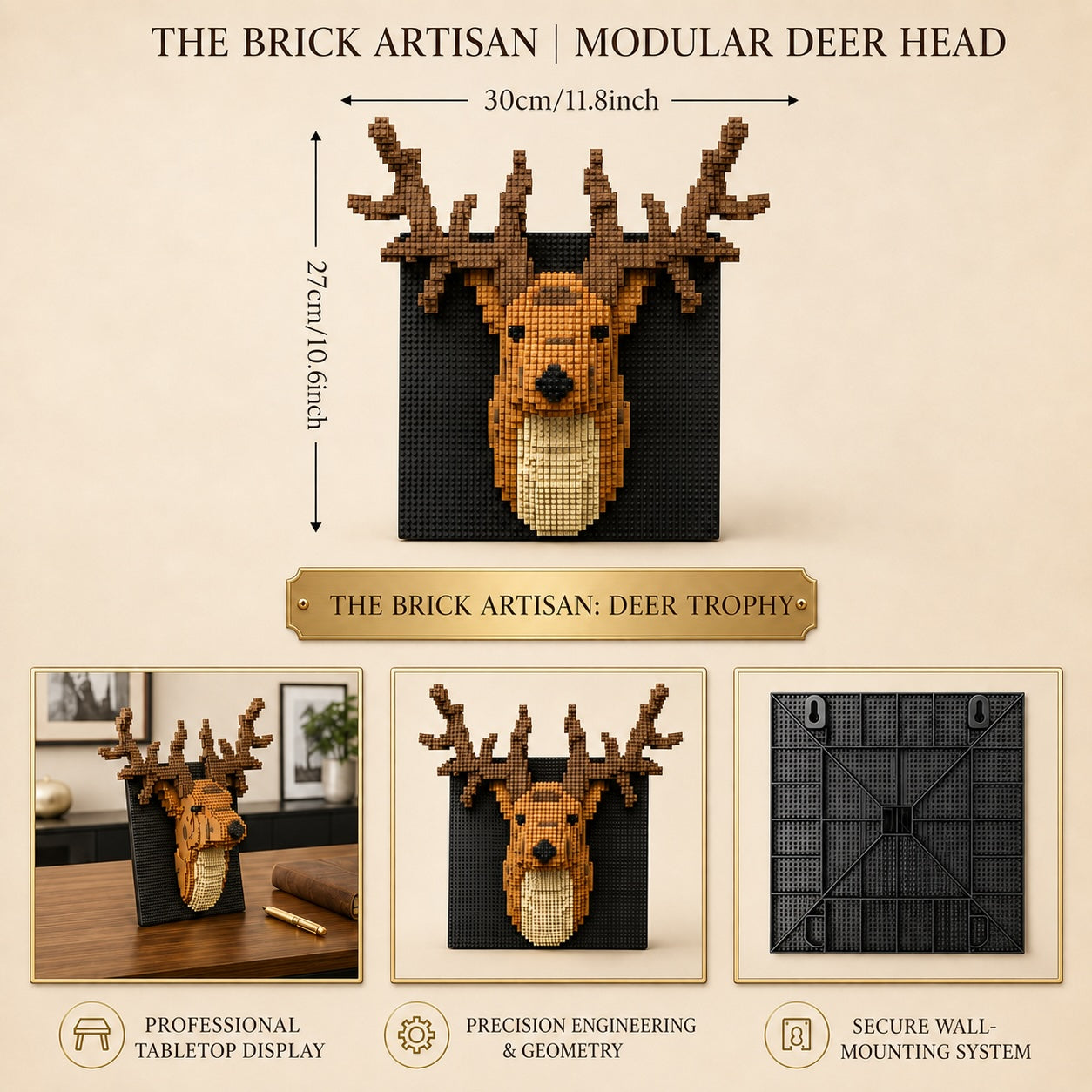 Wild Deer 3D Wall Building Set