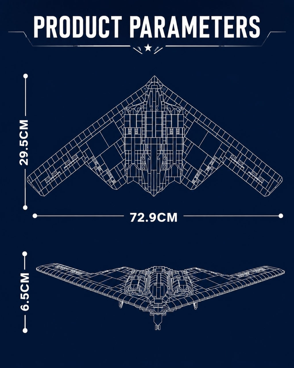 B-2 Spirit Bomber Building Set