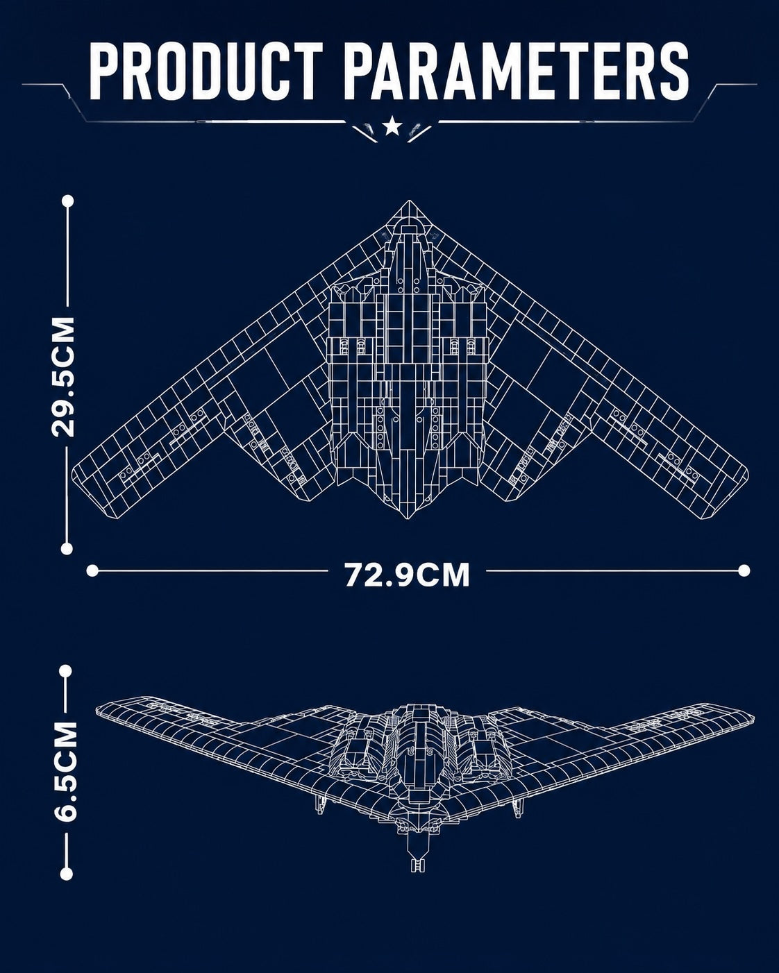 B-2 Spirit Bomber Building Set