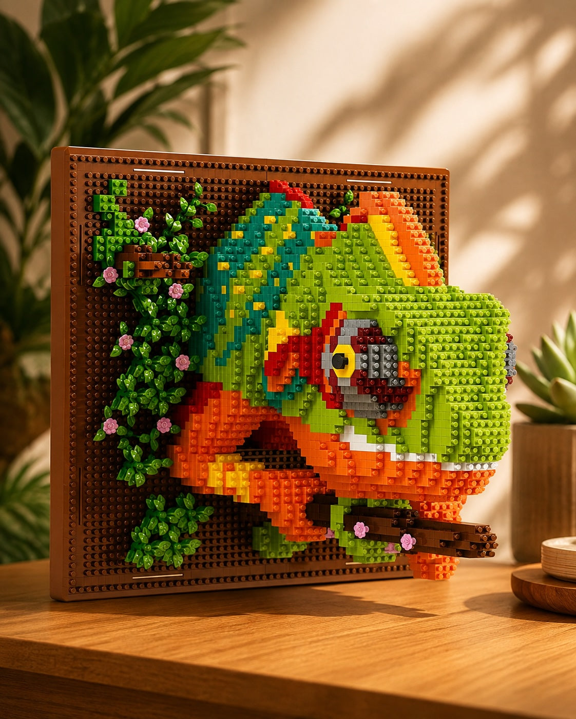 Hippie Chameleon 3D Wall Building Set
