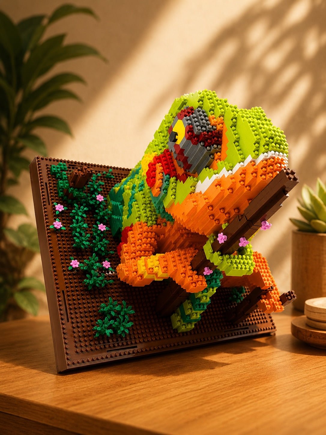 Hippie Chameleon 3D Wall Building Set