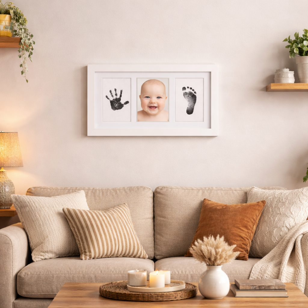 Baby DIY Hand and Foot print Frame