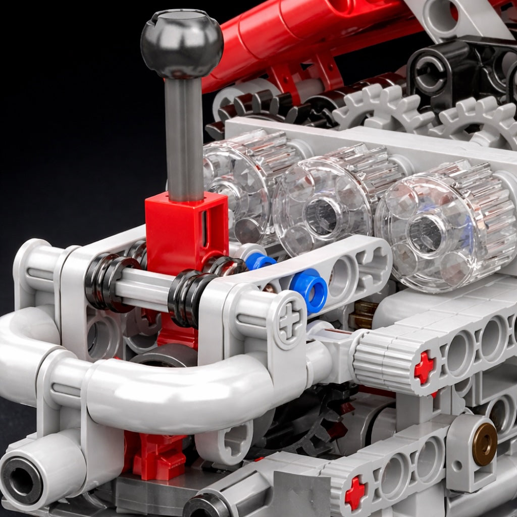 Motorized V12 Engine Model Kit - 863 Pcs
