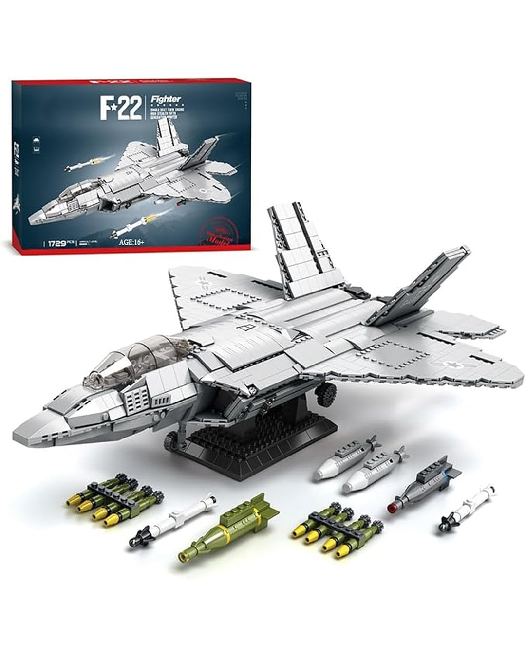 F-22 Raptor Fighter Jet Building Set