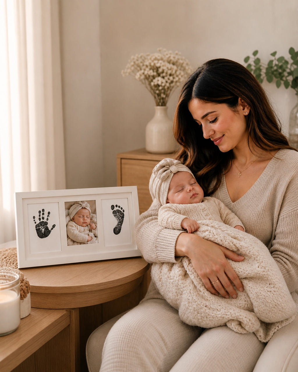 Baby DIY Hand and Foot print Frame