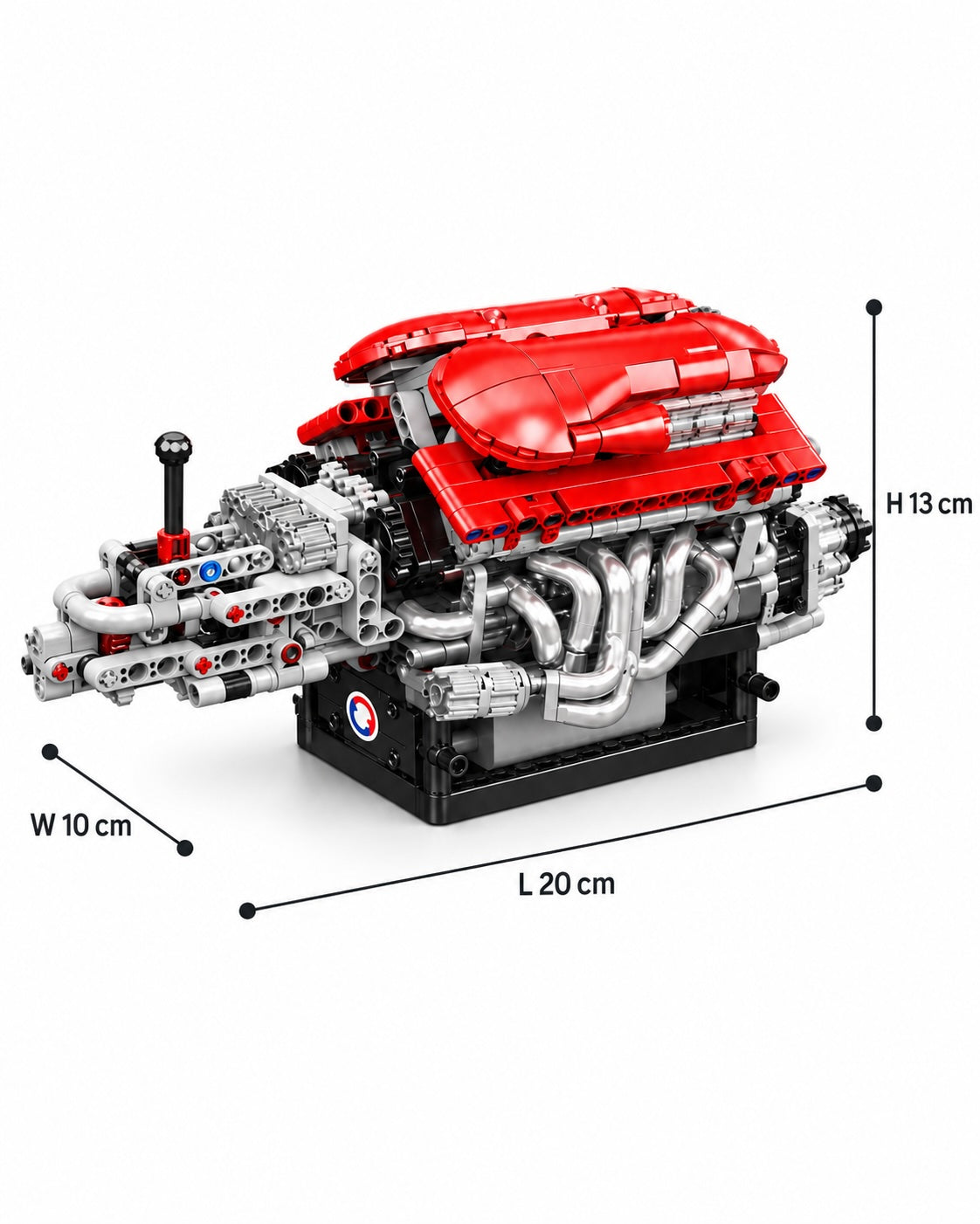Motorized V12 Engine Building Kit – 863 Pieces